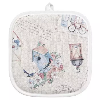 прихватка кухонная САМОЙЛОВСКИЙ ТЕКСТИЛЬ 20х20см бежевая, арт.762775