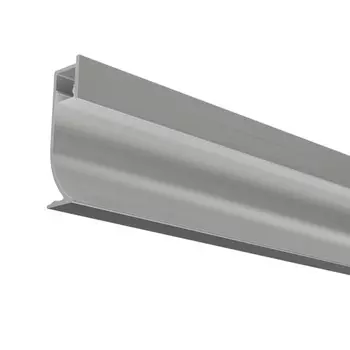 профиль алюминиевый APEYRON для плинтуса под светодиодную ленту 13,5х50мм комплект 2м серебро