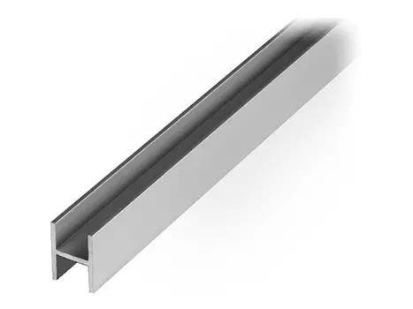 профиль алюминиевый H-образный серебро 1,3х12х9,1х1000мм