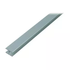 профиль алюминиевый H-образный серебро 1,5х8,9x20х1000мм