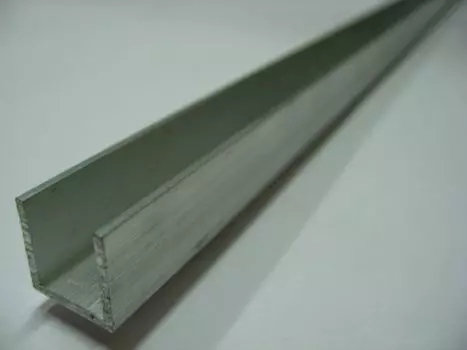 профиль алюминиевый П-образный 15х15х15х1,5х1000мм без покрытия