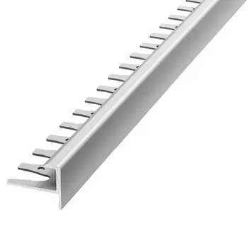 профиль для плитки ЛУКА алюм. ступень гнущ. 10х2700мм серебро