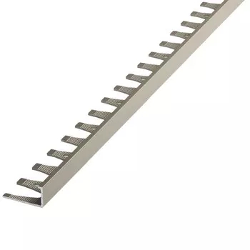 профиль для плитки ЛУКА алюм. кант гнущийся 10х2700мм шампань