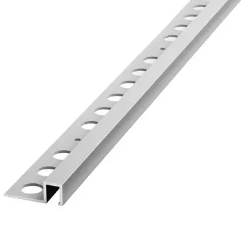 профиль для плитки ЛУКА алюм. кант П 10х2700мм серебро