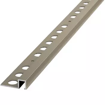 профиль для плитки ЛУКА алюм. кант П 10х2700мм шампань