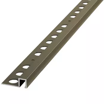 профиль для плитки ЛУКА алюм. кант П 10х2700мм бронза