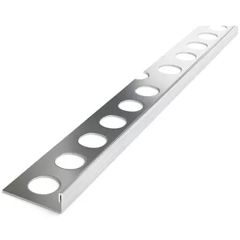 профиль для плитки ЛУКА нерж. сталь кант L 8х2700 мм матовый