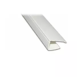 профиль для панелей ПВХ, финишный, 3 м, белый
