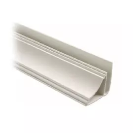 профиль для панелей ПВХ, плинтус потолочный, 3 м, белый