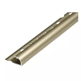 профиль для плитки алюминиевый наружный, 12х2700 мм, бронза