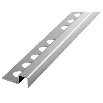 профиль для плитки ЛУКА нерж. сталь кант П 12х2700мм матовый