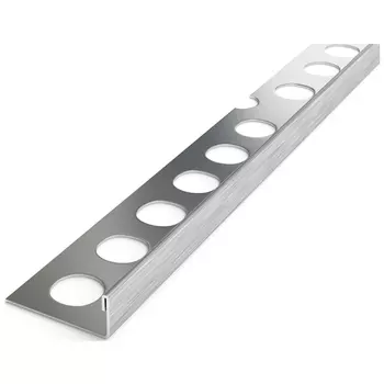 профиль для плитки ЛУКА нерж. сталь кант L 12х2700 мм матовый