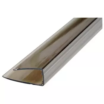 профиль для поликарбоната торцевой 2100х4мм бронза