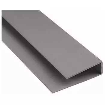 профиль окантовочный для панелей 3мм серый 2,5м ПВХ