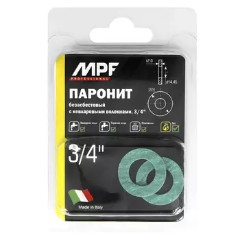 прокладка паронитовая 3/4" MPF безасбестовая 2шт
