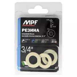 прокладка резиновая 3/4" MPF белая 4шт