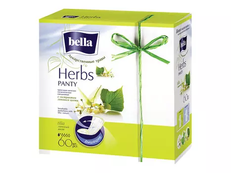 прокладки BELLA Panty Herbs Tilia ежедневные 60шт