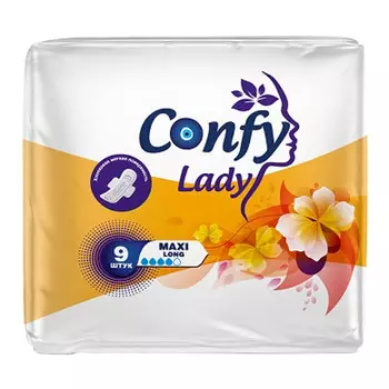 прокладки CONFY LADY Maxi Long 9шт.