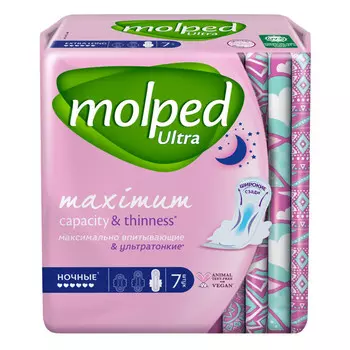 прокладки MOLPED Ultra Maximum Ночные 7шт