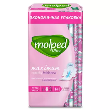 прокладки MOLPED Ultra Maximum Супер 14шт