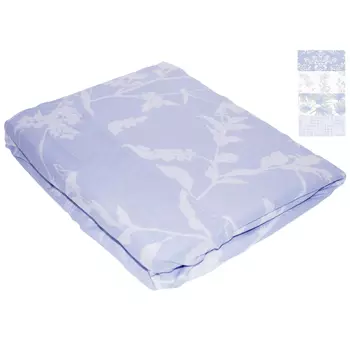 простыня на резинке COTTONIKA 180х200см бязь в ассортименте /разные рисунки/ голубая