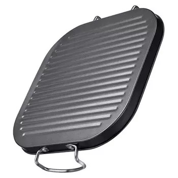 противень для запекания REGENT INOX Easy 29х33,5х2,2см квадратный, гриль, антипригарное покрытие, сталь