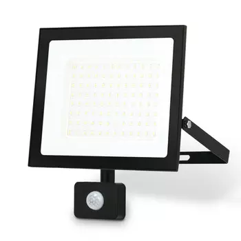 прожектор светодиодный AMBRELLA Street LED 6500K 100В с датчиком движения черный