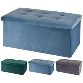 пуф KOOPMAN с ящиком для хранения 760x380x370мм в ассортименте полиэстер/картон