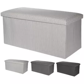 пуф KOOPMAN с ящиком для хранения 760x380x380мм в ассортименте полиэстер/хлопок