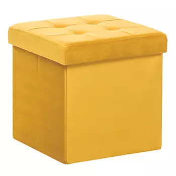 пуф Leset Плуто складной с крышкой 380х380х380мм желтый