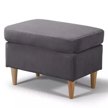 пуф Нильс 600х400х440мм велюр темно-серый