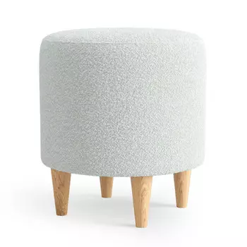 пуф Нико 360х360х400мм искусственный мех серый