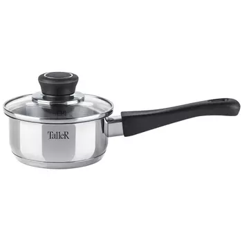 яйцеварка TALLER Диана 0,6л 12см нерж.сталь стеклянная крышка