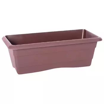 ящик балконный 40х17х14см пластик шоколад