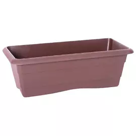 ящик балконный 40х17х14см пластик шоколад