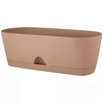 ящик балконный InGreen Amsterdam 40 см пластик коричневый