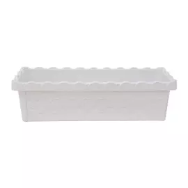 ящик балконный Parad, 50 см, пластик, цвет: белый