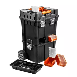 ящик для инструментов на колесах NEO 2 в 1, 400x400x705 мм