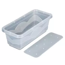 ящик Квадро 6л 40х17,5х15см прозрачный пластик