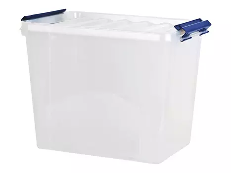 ящик ПОЛИМЕРБЫТ Профи 41х29,5х31,2см 25л с клипсами для бытовых нужд пластик с крышкой