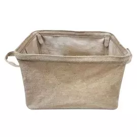ящик складной с ручками 350x250x230мм джутовая ткань