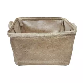 ящик складной с ручками 390x290x260мм джутовая ткань