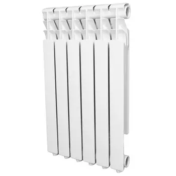 радиатор алюминиевый 500 6 секций белый