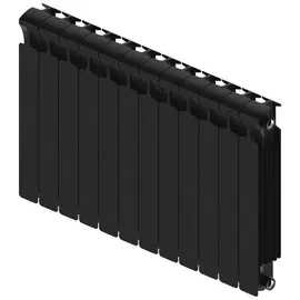 радиатор биметаллический RIFAR Monolit Антрацит 3/4" 500 12 секций