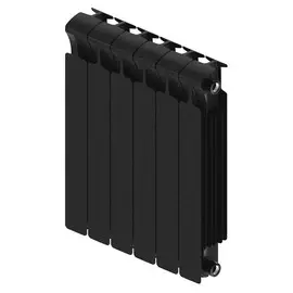 радиатор биметаллический RIFAR Monolit Антрацит 3/4" 500 6 секций