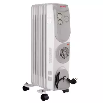 радиатор масляный РЕСАНТА ОМ-7НВ 1900Вт 7 секций с тепловентилятором