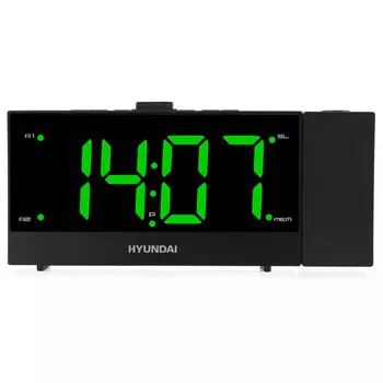 радиочасы HYUNDAI H-RCL243 LCD, цифровые FM черный