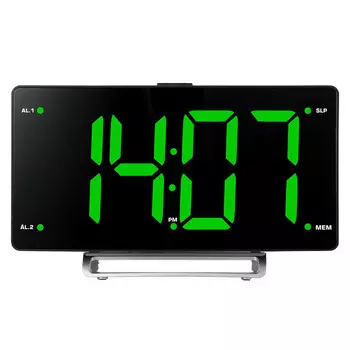 радиочасы HYUNDAI H-RCL246 LCD, цифровые FM черный