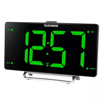 радиочасы TELEFUNKEN TF-1711U с будильником черный