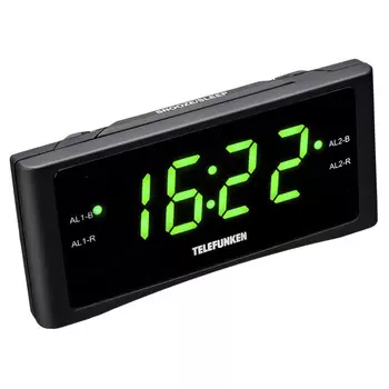 радиочасы TELEFUNKEN TF-1712 с будильником черный